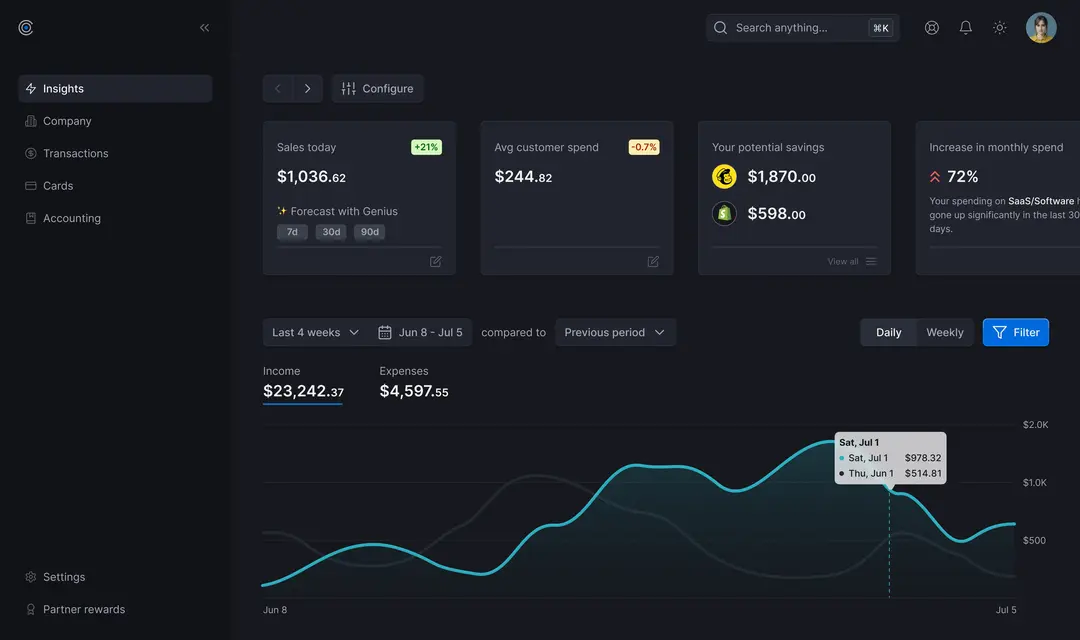 Landing image app screenshot